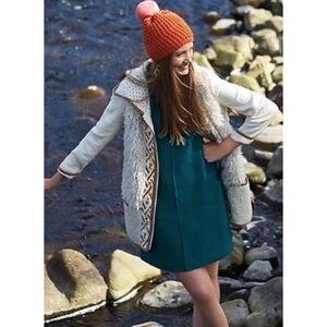 Hei Hei Cream Sherpa Embroidered Highlands Jacket